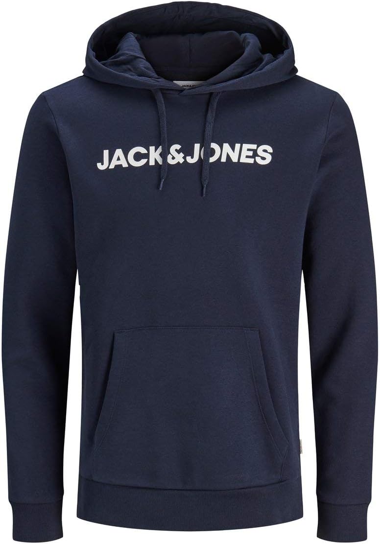 JACK & JONES Male Kapuzenpullover Logo Kapuzenpullover XL Schwarz, XL Schwarz