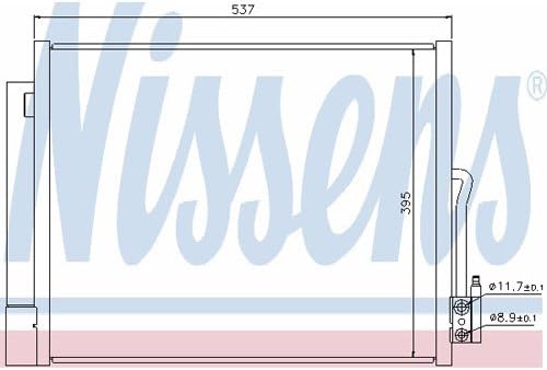 Nissens 940156 Kondensator, Klimaanlage
