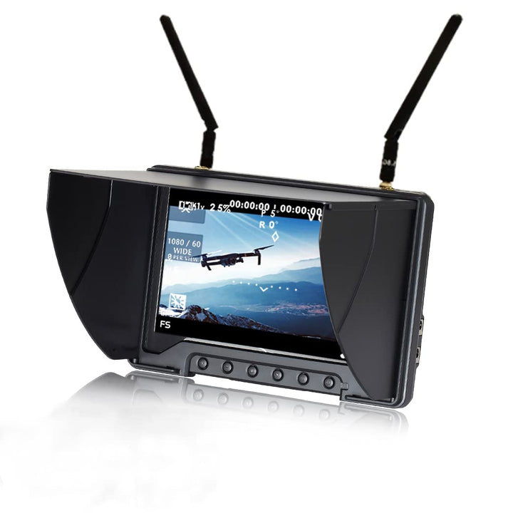 Flysight FPV Monitor Black Pearl RC801 with DVR 5.8G 40CH Wireless 7" LCD Screen Diversity Receiver