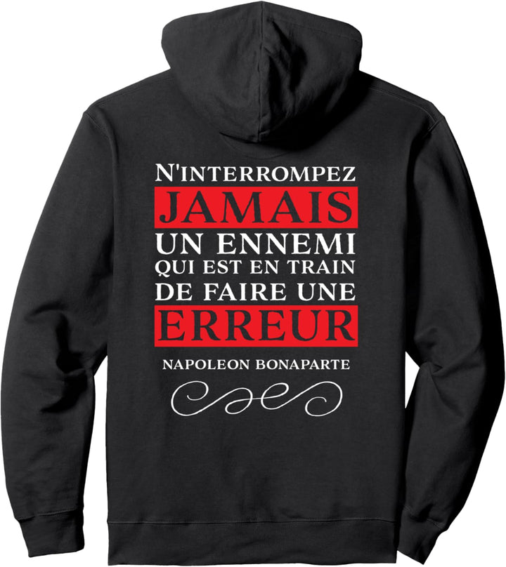 Strategische Ratschläge von Napoleon Bonaparte Pullover Hoodie