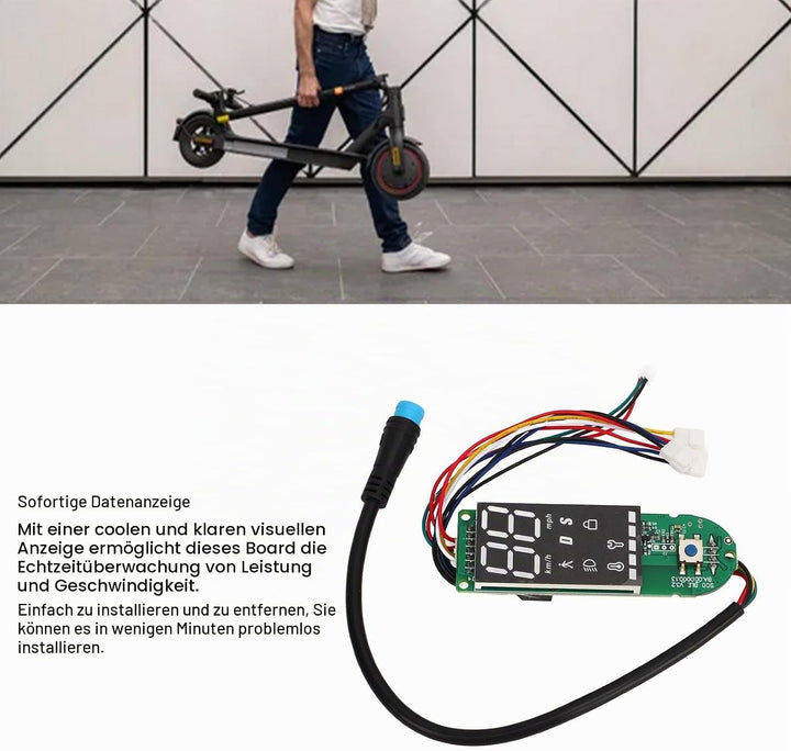 BOROCO Elektroroller Armaturenbrett für Xiaomi PRO 2,PCB Wasserdichtes Escooter Bluetooth Platine,LC