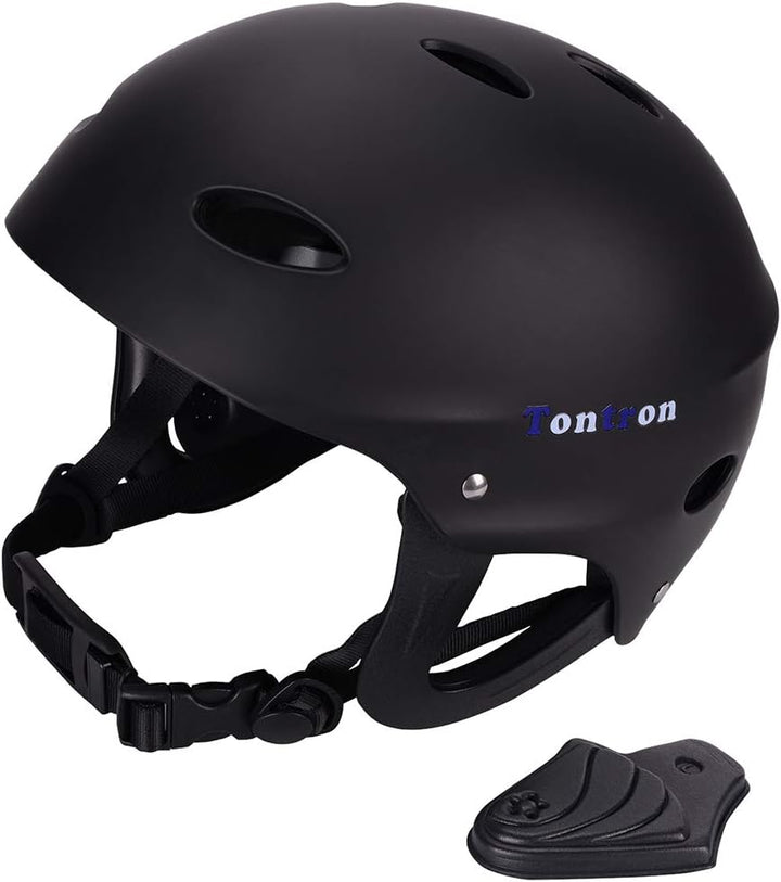 Tontron Wakeboard Kajak Kitesurf Wassersport Helm Schwarz M, Schwarz M