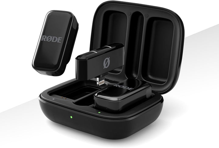 Rode Wireless Micro Drahtloses Mikrofon-System Light-ning für iOS Smartphones mit keepdrum Mikrofase