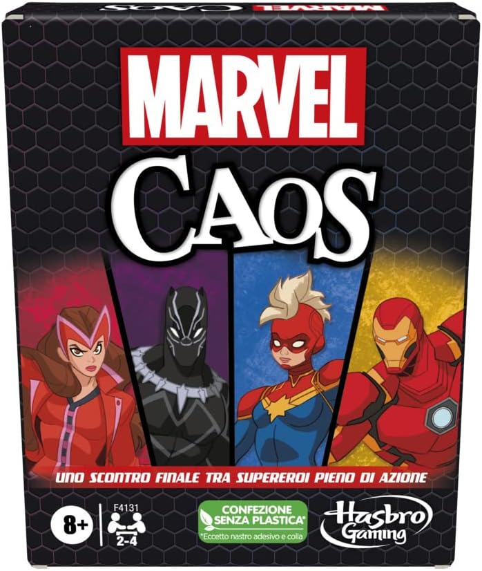 Hasbro Gaming, Marvel Chaos Marvel Superhelden Kartenspiel, lustiges Spiel für Familien ab 8 Jahren,