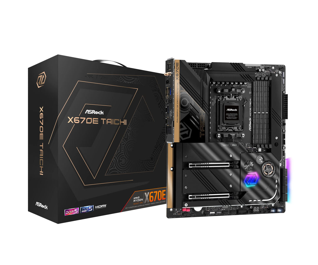 Asrock X670E Taichi AMD X670 Socket AM5 Extended ATX
