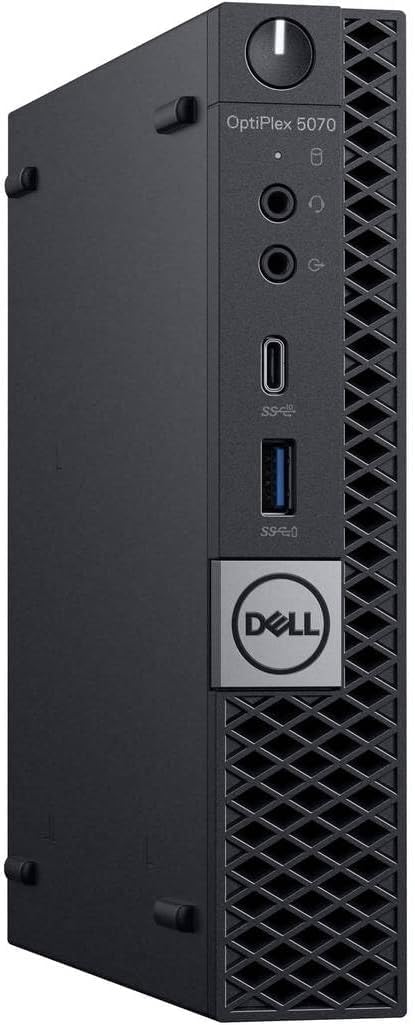 Dell Optiplex 5070 Mini Desktop Computer, Intel Core i5-8500, 8GB RAM, 256GB SSD, WiFi, Bluetooth, U