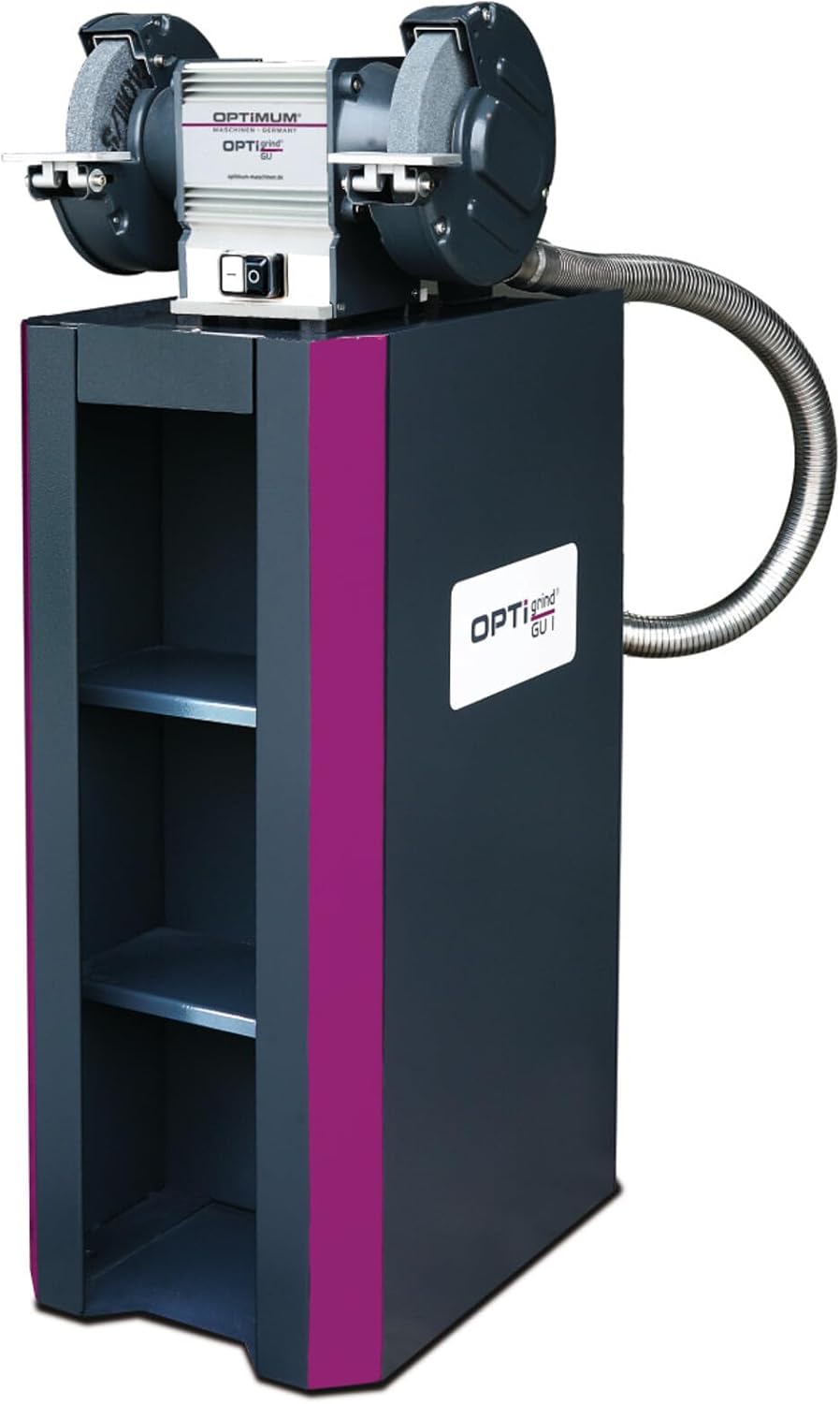 OPTIMUM Doppelschleifer OPTIgrind GU20 230 V (Funkenschutz, bruchsicherem Material) 3101515
