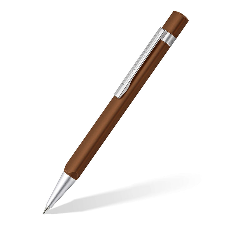 STAEDTLER TRX 766TRX7 07ST Drehbleistift (ergonomische Dreikantform, matte samtweiche Aluminium-Ober