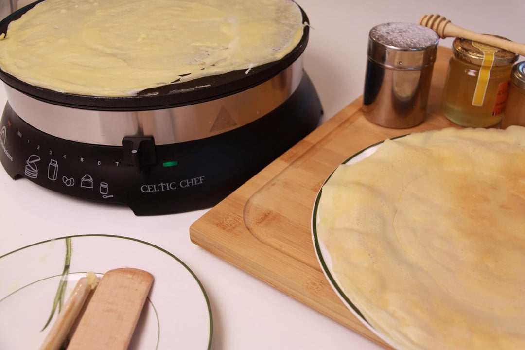 LITTLE BALANCE 8538 Celtic Chef Crêpes-Pfanne 3 in 1 Crêpes-Pfanne, Pfannkuchen, Plancha, XXL-Platte