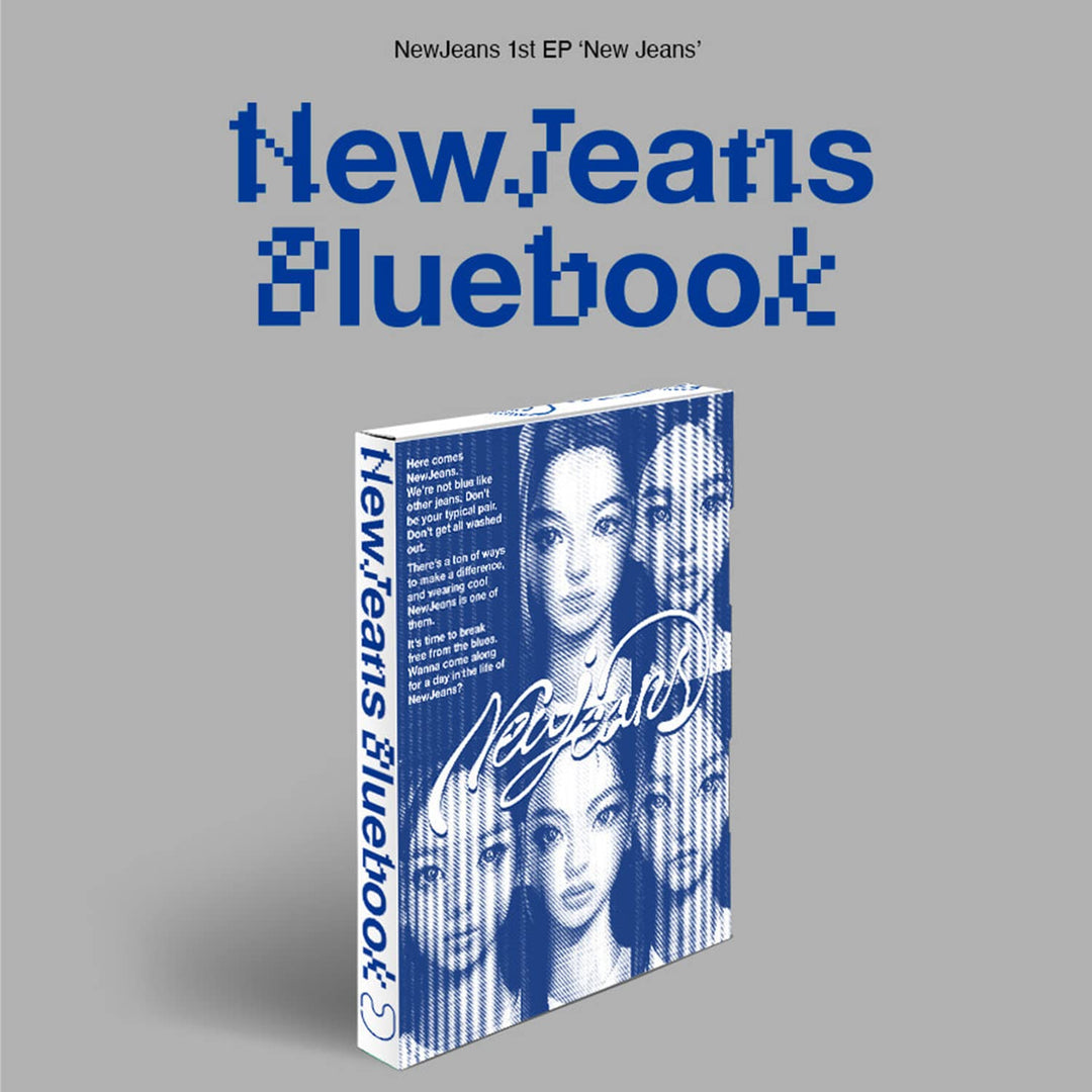 NewJeans - 1st EP [New Jeans] (Blubook Ver - Random) Log Book + Pin-Up Book + Phoning Manual Book ID