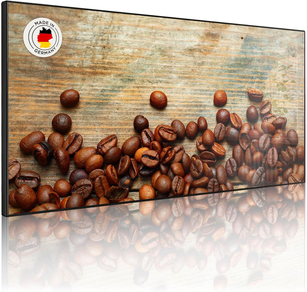 banjado Magnettafel schwarz 78 x 37cm / Magnetwand Metall/Magnetpinnwand als Memoboard/Pinnwand Magn