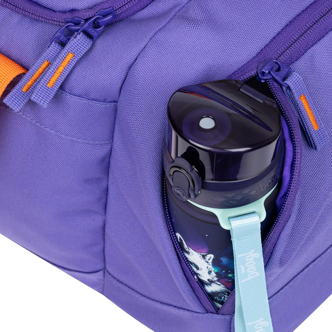 Baagl Sporttasche Mädchen Reisetasche mit Schuhfach Kinder 25 l - Orange | Schwimmtasche für Teenage
