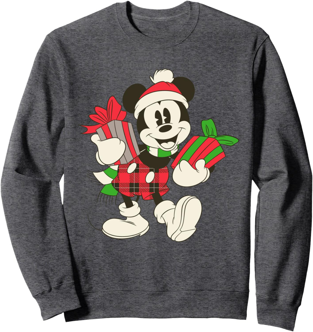 Disney Vintage Mickey Mouse Holiday Gifts Sweatshirt