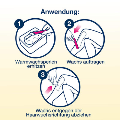 Warmwachsperlen 6er Pack mit Bienenwachs für die Anwendung im Wachserhitzer oder Wasserbad für langa