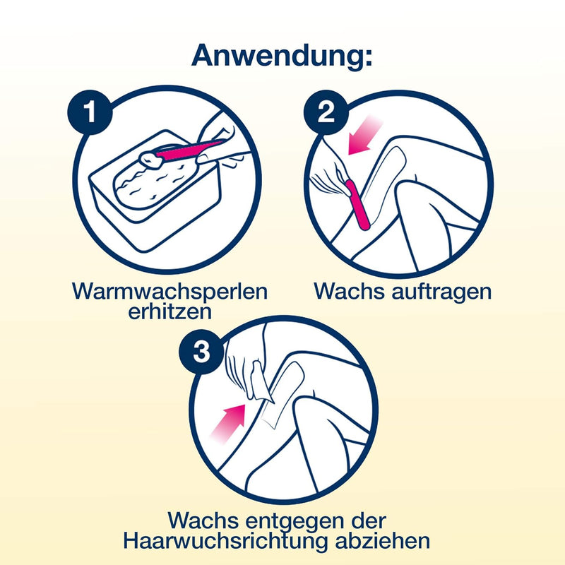 Warmwachsperlen 6er Pack mit Bienenwachs für die Anwendung im Wachserhitzer oder Wasserbad für langa
