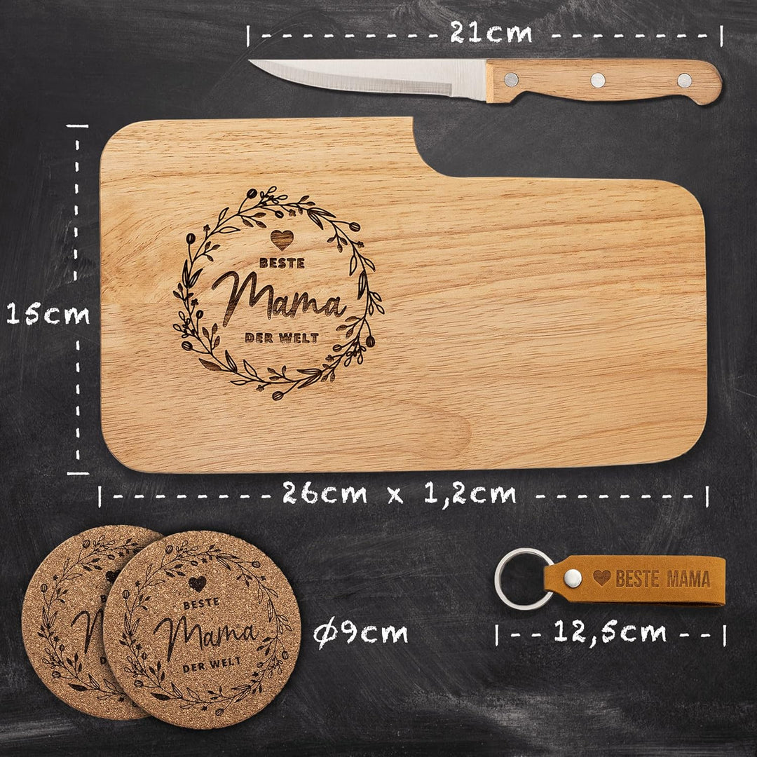 kupi Geschenke für Mama Geschenk | Geschenkset Beste Mama Geschenke | Geburtstagsgeschenk Brotzeitbr