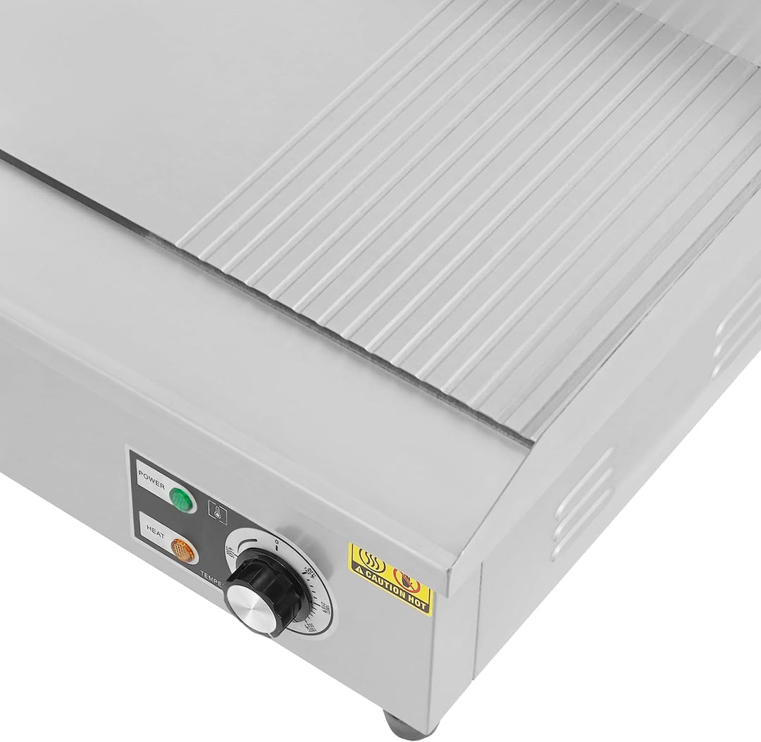 Elektrisch Tischgrill Elektrogrill Edelstahl Grillplatte | 3000W Grillplatte Elektrisch Gastro, Brat