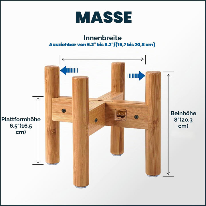 Hundenapfständer – erweiterbare Grösse für 15,2-20,3 cm Durchmesser kleine und mittelgrosse Haustier
