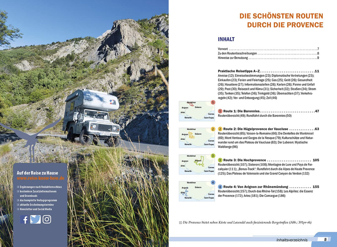 Reise Know-How Wohnmobil-Tourguide Provence mit Seealpen und Côte d’Azur: Die schönsten Routen, Tasc