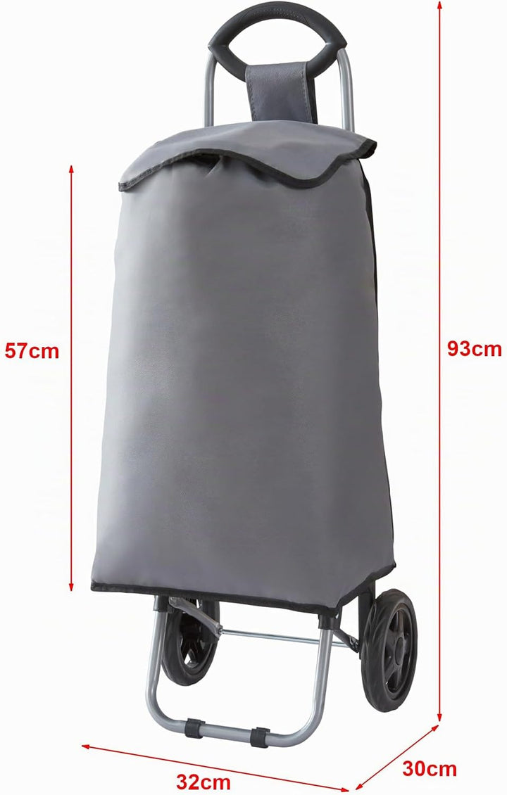 [en.casa] Einkaufstrolley Nørre klappbarer Einkaufswagen 92,5 x 35 x 30 cm Einkaufsroller bis 30 kg