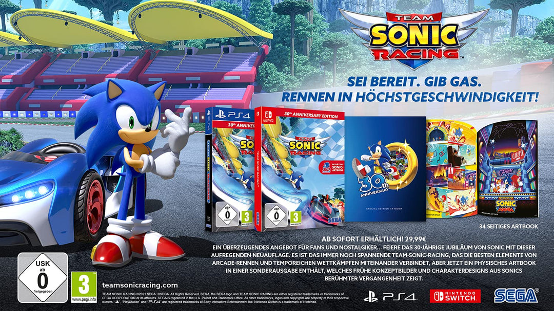 Team Sonic Racing 30th Anniversary Edition (Nintendo Switch) Nintendo Switch 30th Anniversary Editio