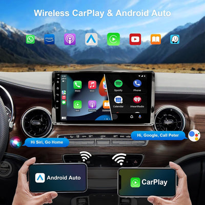 Android Car Radio Wireless CarPlay Android Car for Mercedes-Benz A Class/B Class / W245 Viano Vito W