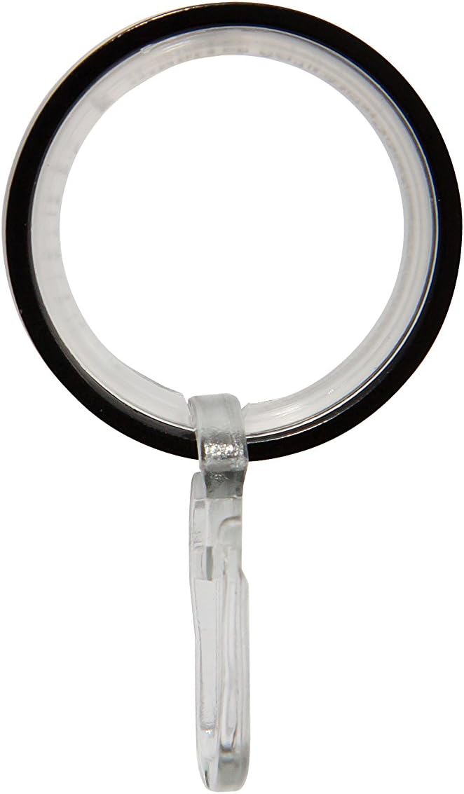 Garduna 100 FLACHRINGE | schwarz | Set à 100 Stück | Metall - mit Gleiteinlage | für Ø16 & Ø20mm Gar