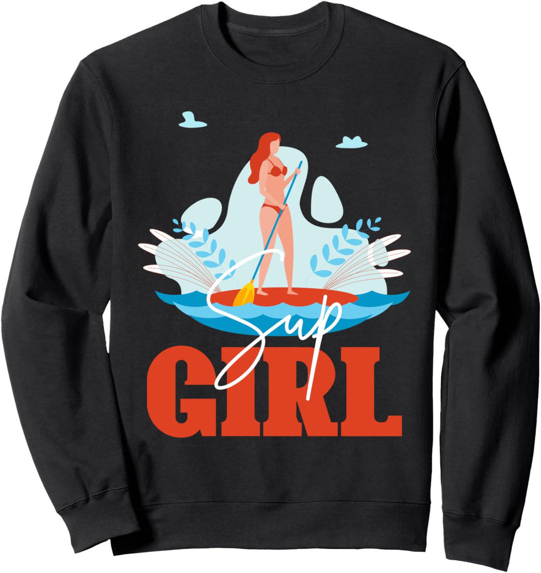 Stand Up Paddler Mädchen Wassersport Stand Up Paddeln Sweatshirt