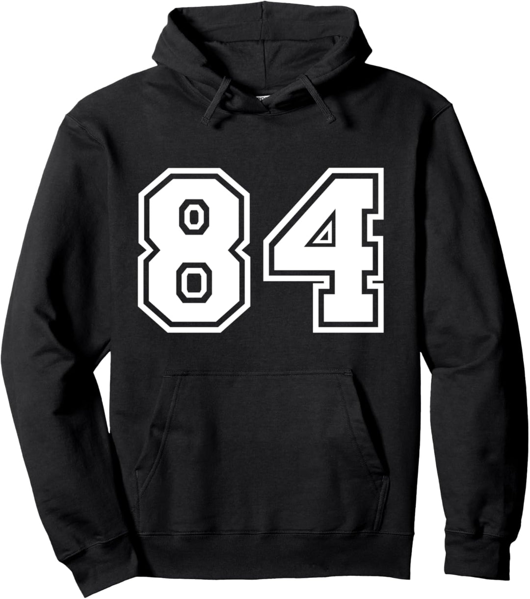 Team Jersey Nummer #84 Sportgeschenk Pullover Hoodie