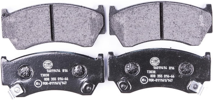 HELLA PAGID 8DB 355 016-661 Bremsbelagsatz - T3038 - Dicke/Stärke: 15.5mm - Bremssystem: Akebono - m