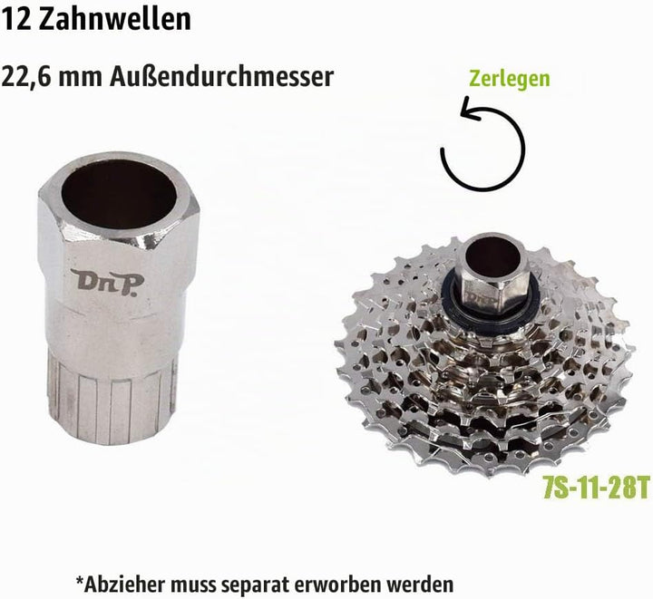 Drift Maniac E-Bike-Freilauf, 7 Gänge, 11-28/11-34T, EPOCH