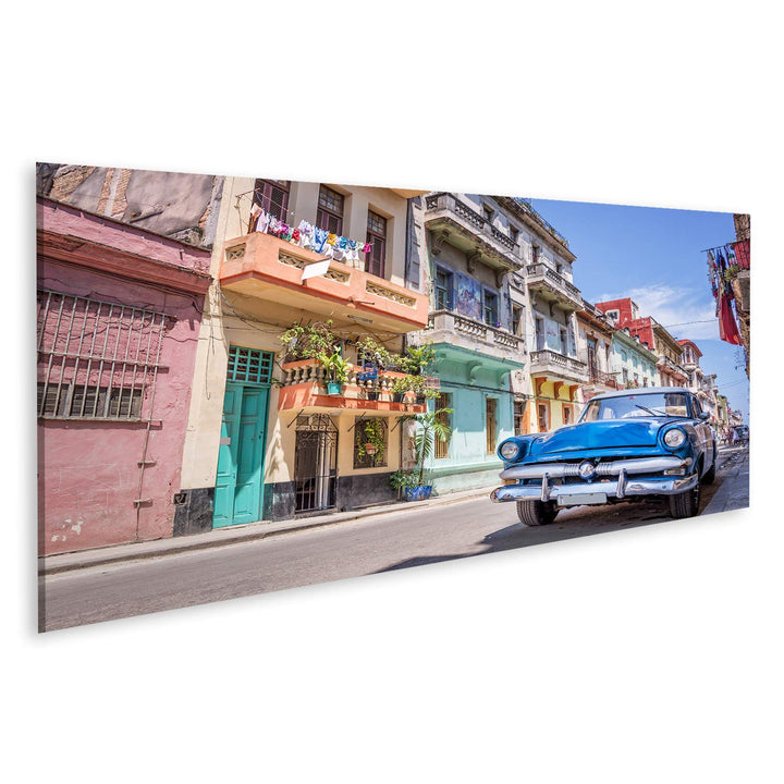 islandburner Bild auf Leinwand Oldtimer Klassisches Amerikanisches Auto Havanna Kuba Bilder Wandbild