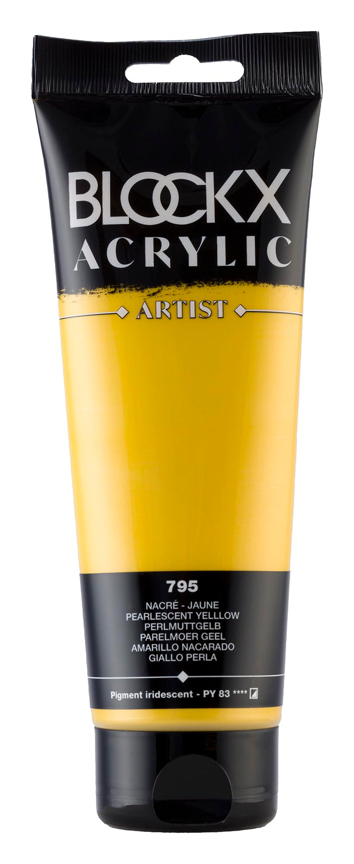 Blockx 61795BXC - Tube 250ml, feine Acrylfarbe, Acrylic Artist, halbdeckend und satiniert, PY 83 Per