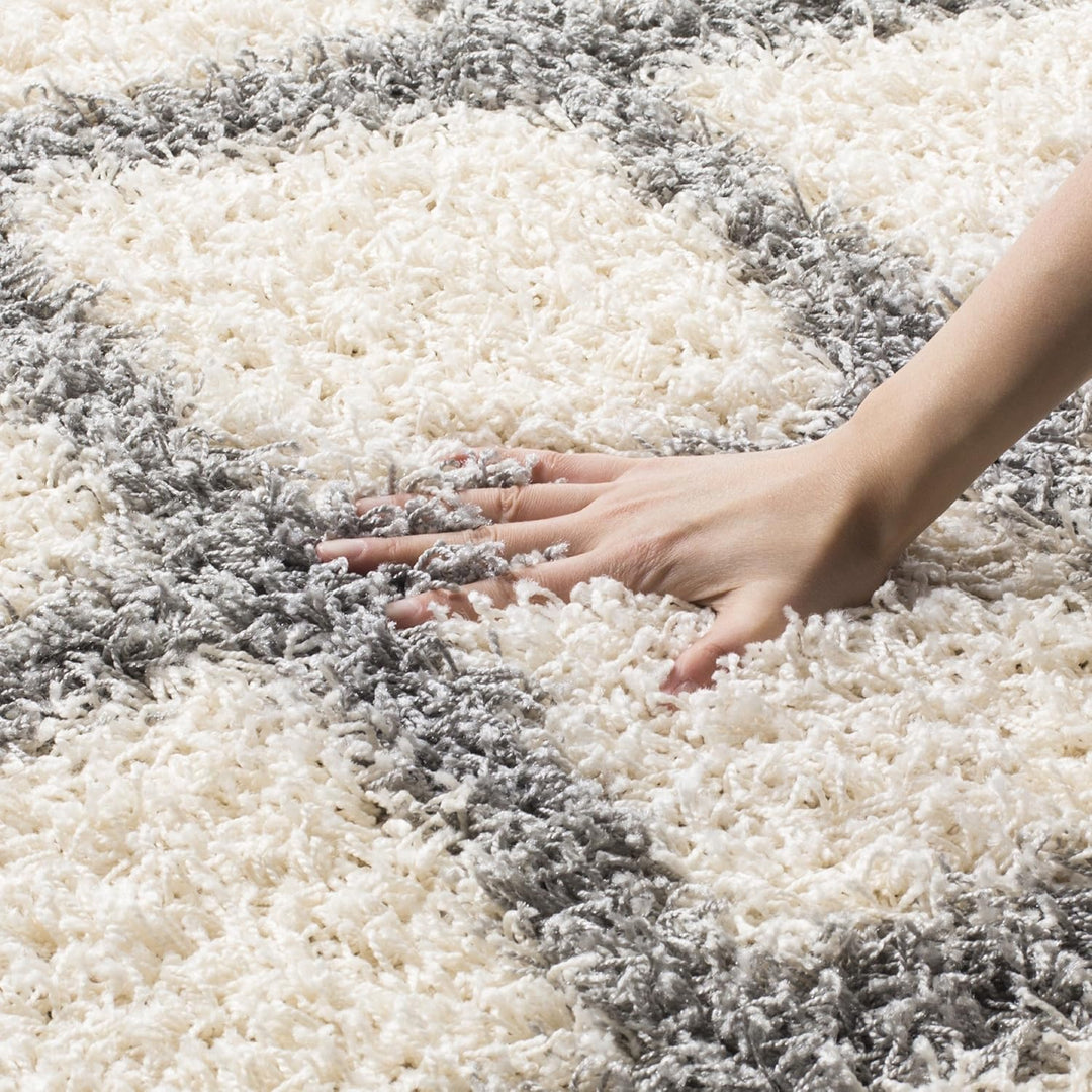 SAFAVIEH Zottelig Teppich für Wohnzimmer, Esszimmer, Schlafzimmer - Dallas Shag Collection, Hoher Fl