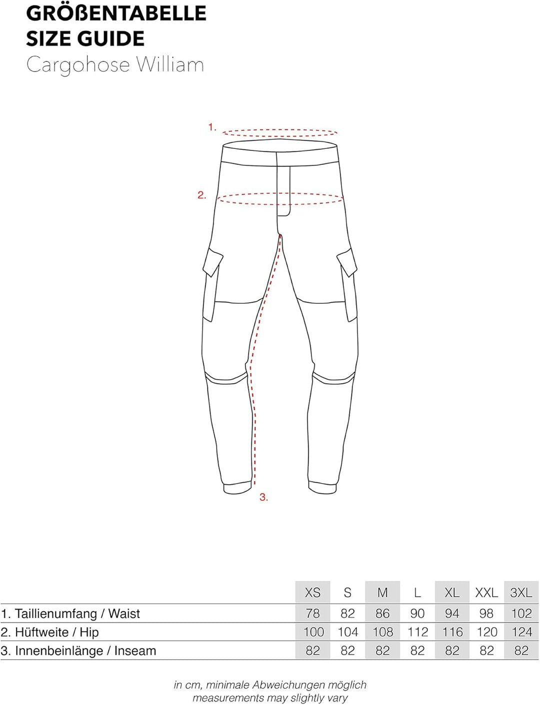 Indicode Herren William Cargohose aus Baumwolle m. 7 Taschen inkl. Gürtel | Outdoorhose S Amber, S A