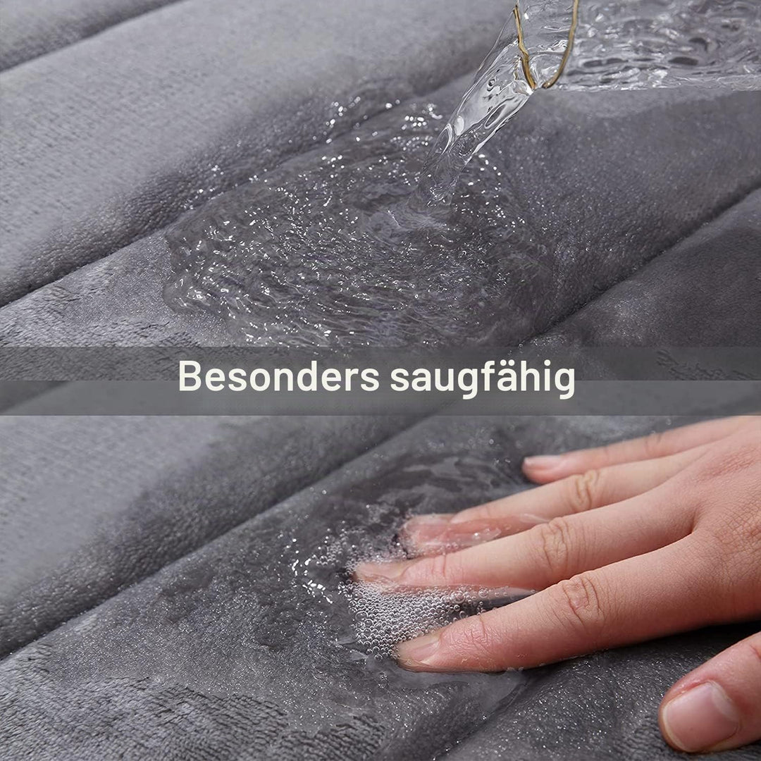Homaxy Memory Foam Badezimmer Badeteppiche Saugfähige Rutschfester Badvorleger Waschbar Badematte -