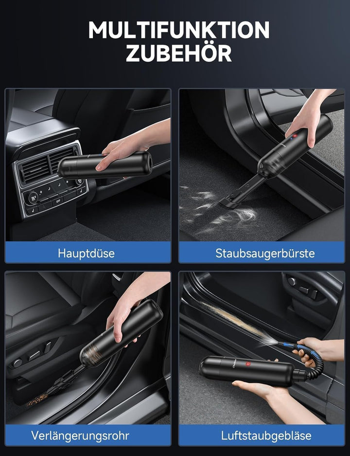 Chuboor Handheld Vacuum Cordless Handstaubsauger akku, Leistungsstarker Akku Handstaubsauger Hohe Le