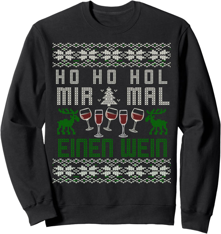 Glühwein Advent Lustiges Weihnachts Kostüm Ugly Christmas Sweatshirt