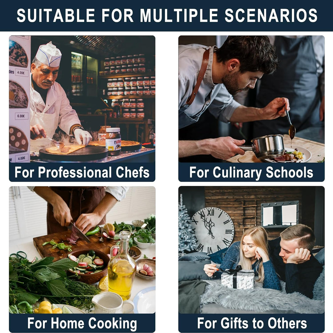 Multifunktions Messertasche, Messertasche aus 16oz gewachstem Canvas, Schnittfeste professionelle Ko