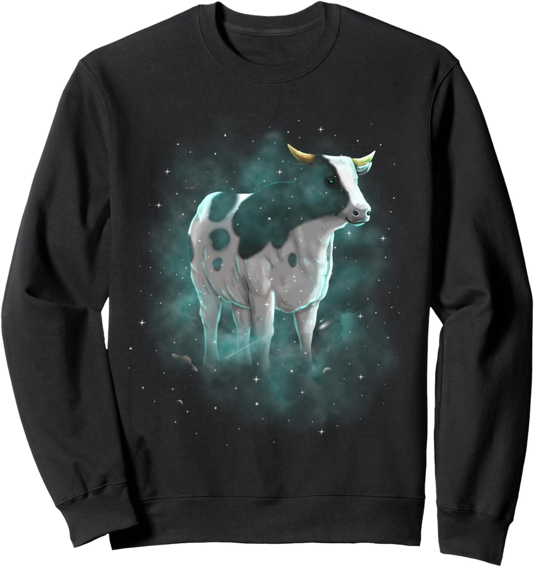 Cow Cosmic Galaxy Celestial Outer Space Astronomy Sweatshirt