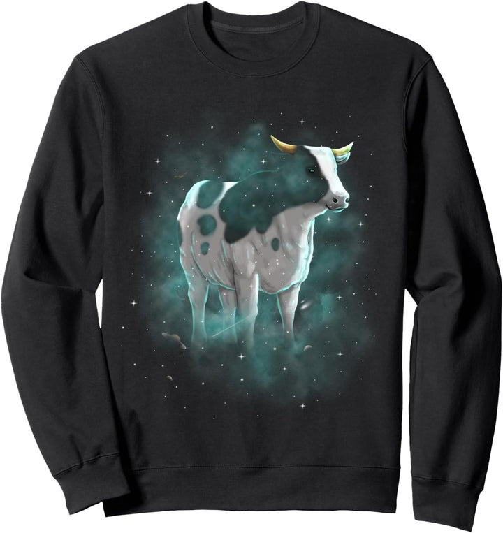 Cow Cosmic Galaxy Celestial Outer Space Astronomy Sweatshirt