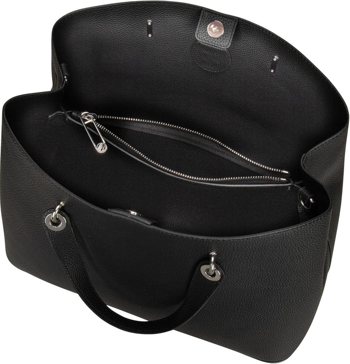 Tommy Hilfiger Damen Th Emblem Umhängetasche Schulranzen Schwarz, Schwarz