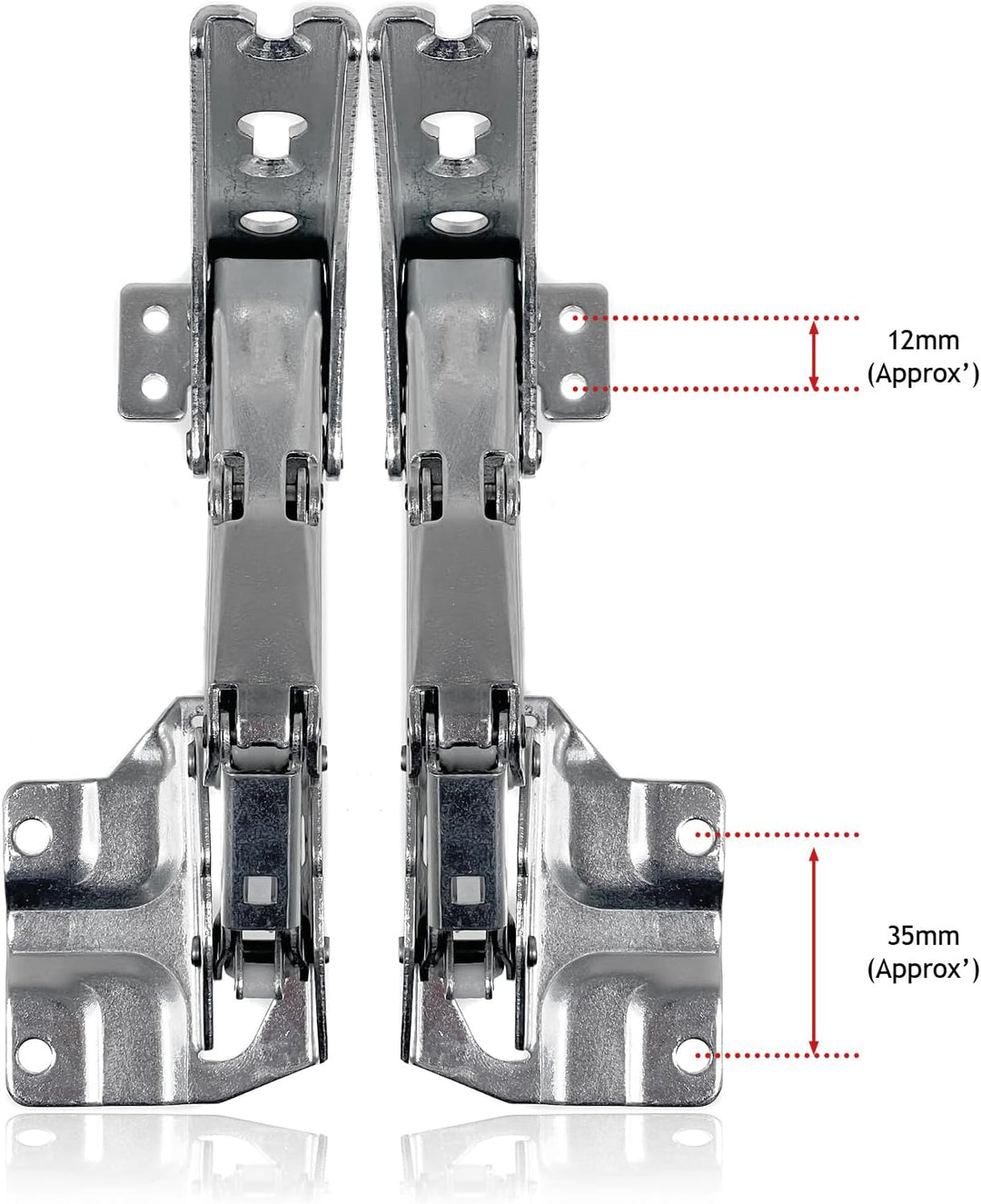 Spares2go integrierte Hettich Türscharniere für Neff Gefrier-Kühlschrank Fitment List A