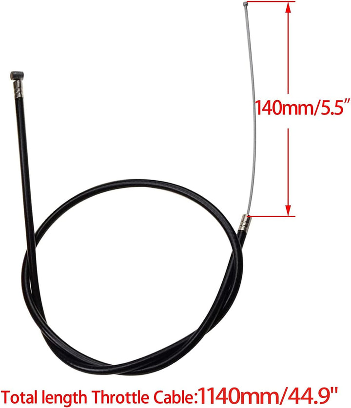 WOOSTAR 44mm Big Bore Zylinder mit Rückstossstarter mit Vergaser und Luftfilter Modifizierter Motor
