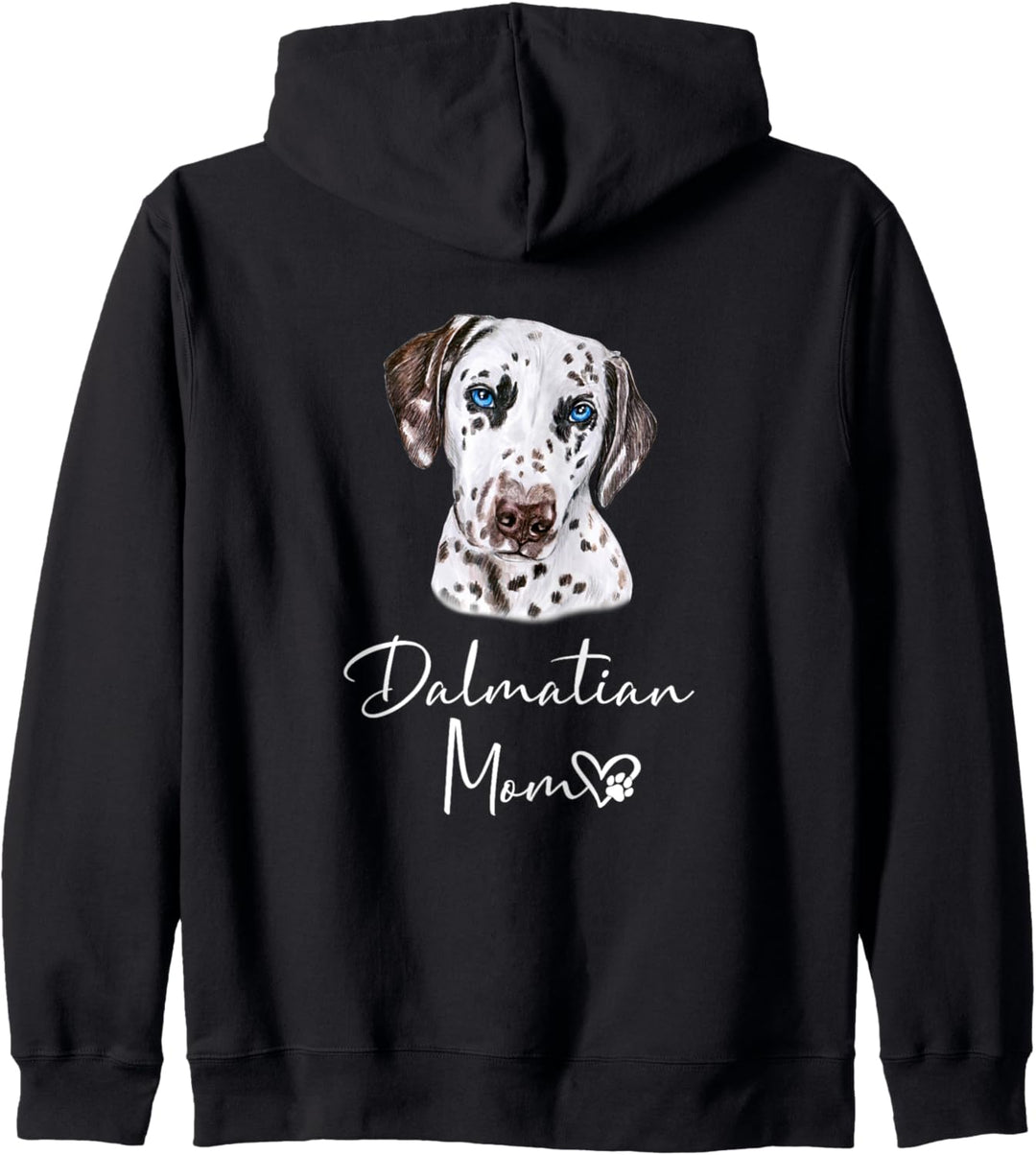 DALMATINA MOM DALMATINER Mama Hund Hundemama Frauchen Kapuzenjacke