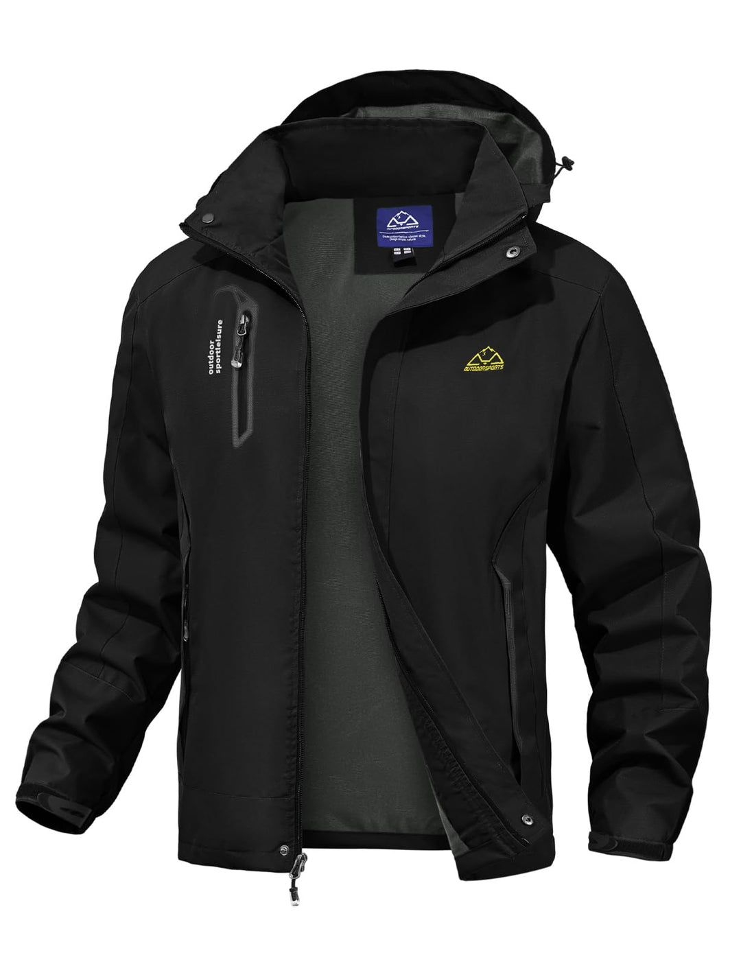 Herren Outdoor Wanderjacke Wasserabweisend Atmungsaktiv Winddichte Funktionsjacke Leicht Übergangsja