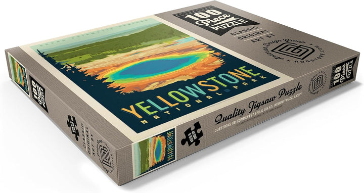 MyPuzzle Yellowstone National Park: Grand Prismatic Springs - Premium 100 Teile Puzzle - MyPuzzle So