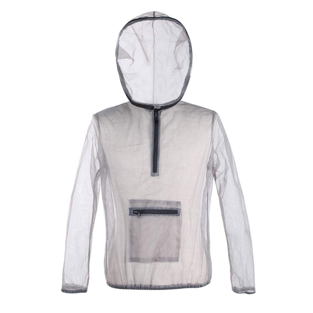 LIOOBO Mesh Schutzkleidung Outdoor Schutz Bug Kleidung Anti-Moskito-Jacke für Camping Wandern Angeln
