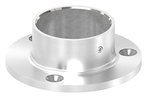 Ankerplatte | Masse: Ø 80 mm | für Rundrohr: Ø 48,3 mm | V2A
