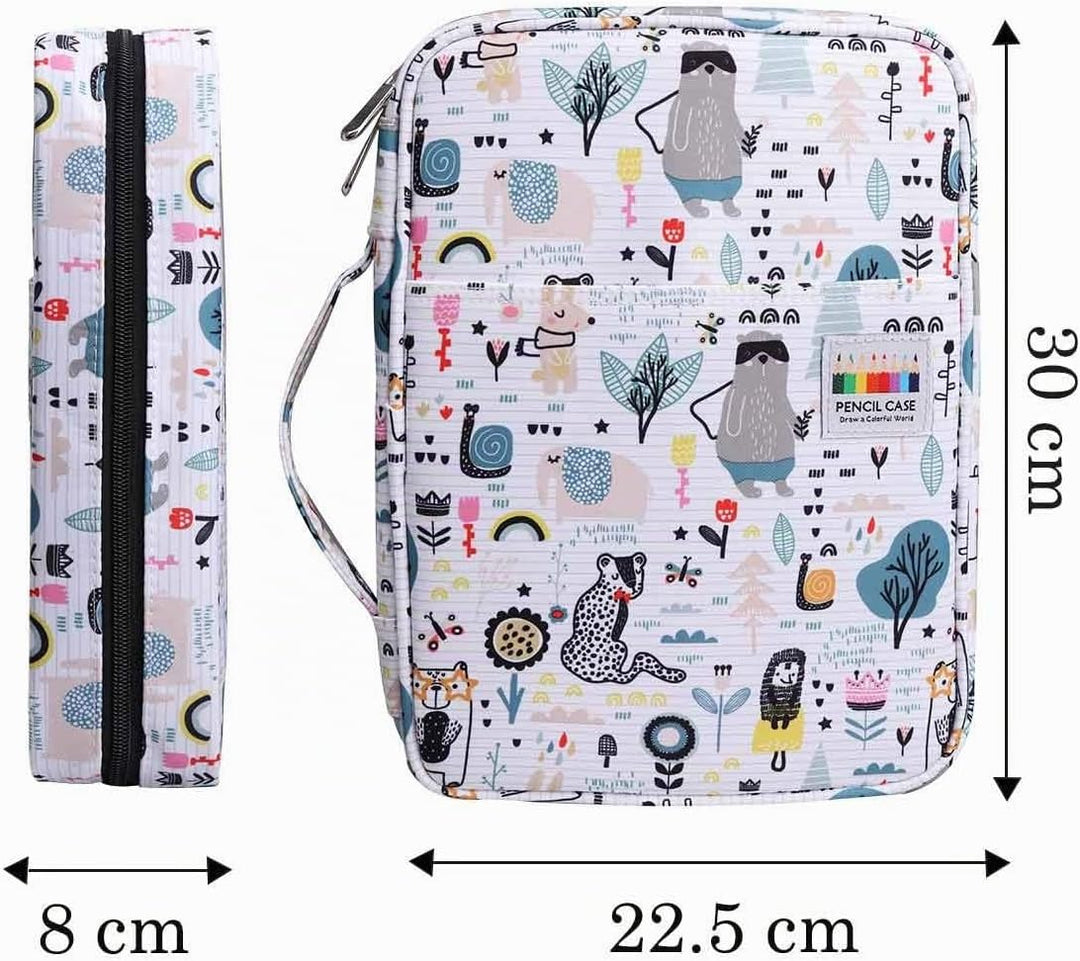 JAKAGO Grosse Federmäppchen XXL mit 220 Schlitze Stifte Aufbewahrung, Wasserdichtes Stiftetasche für